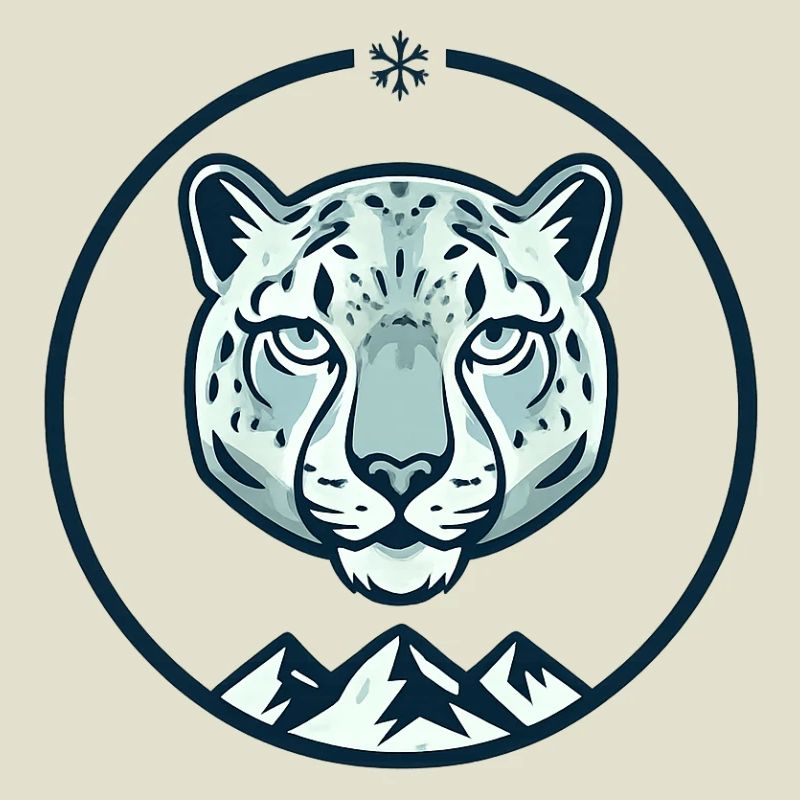 Mountain snow leopard
