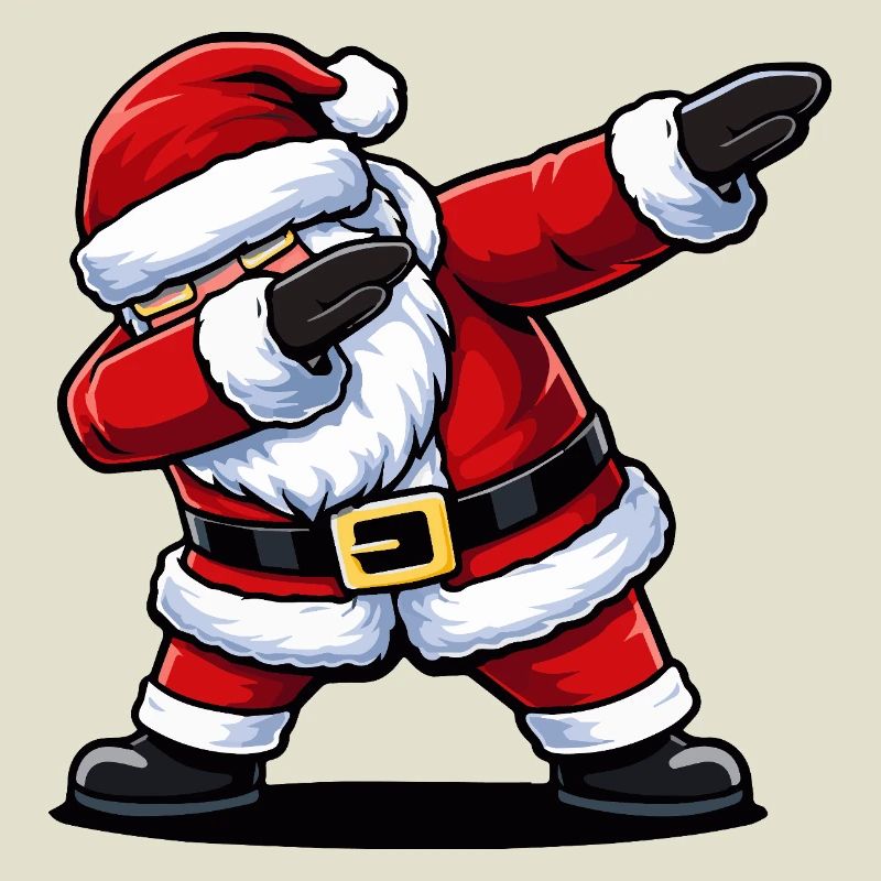 Das Weihnachtsmann-Maskottchen