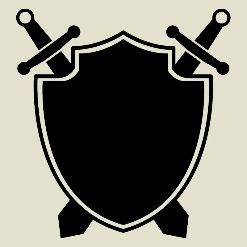 Bouclier médiéval avec épée