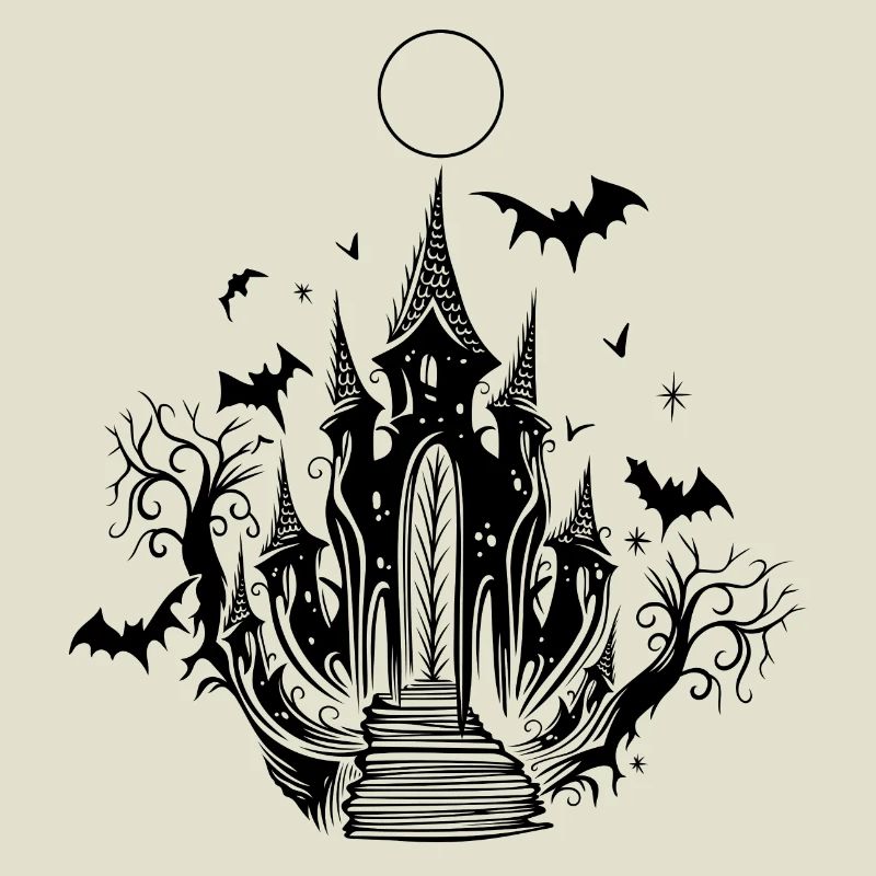 Vampire Castle Bat Halloween