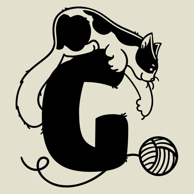 Katze Buchstabe G