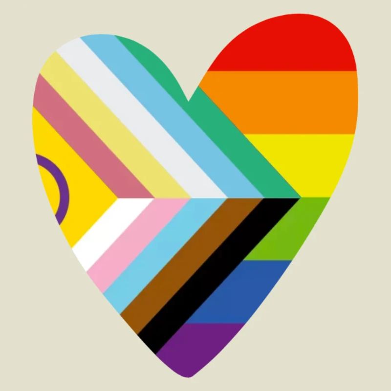 🌈 Herz – Progress Pride & Disability Flag
