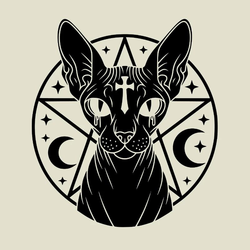 Sphynx Katze Okkult