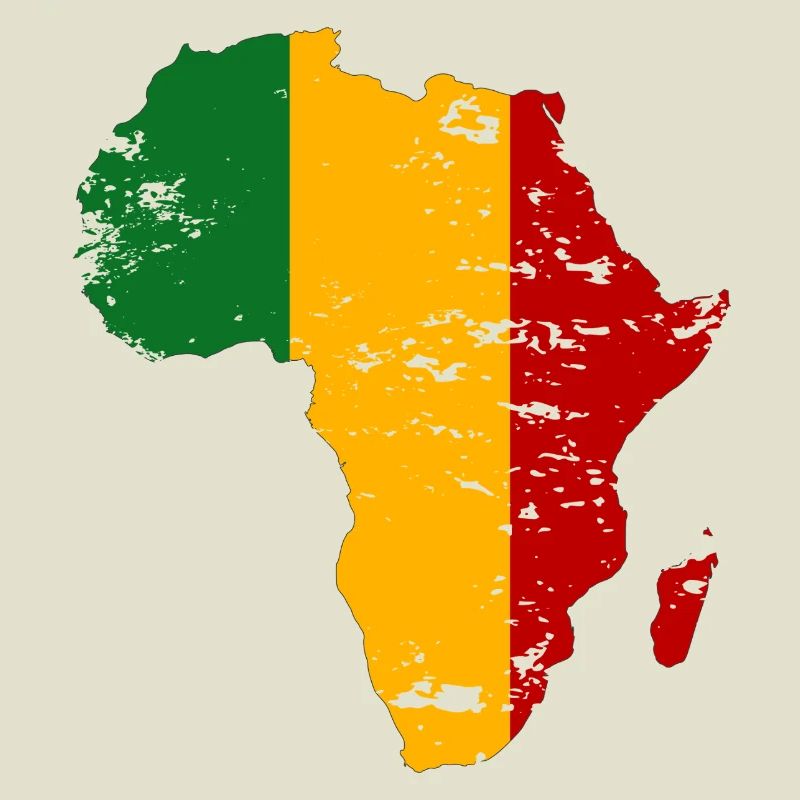 Drapeau du Mali Afrique utilisé