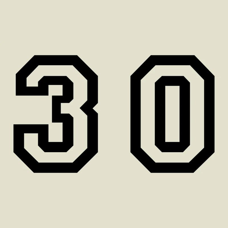 Number - 30 - Thirty