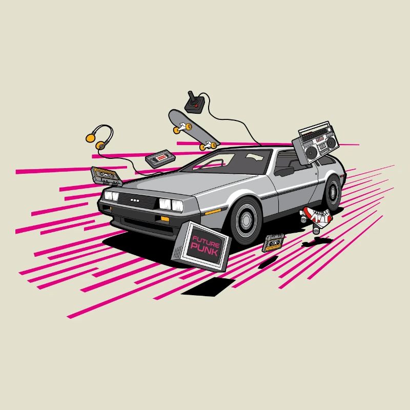 Delorean Future Punk Oldtimer Youngtimer Retro 80s