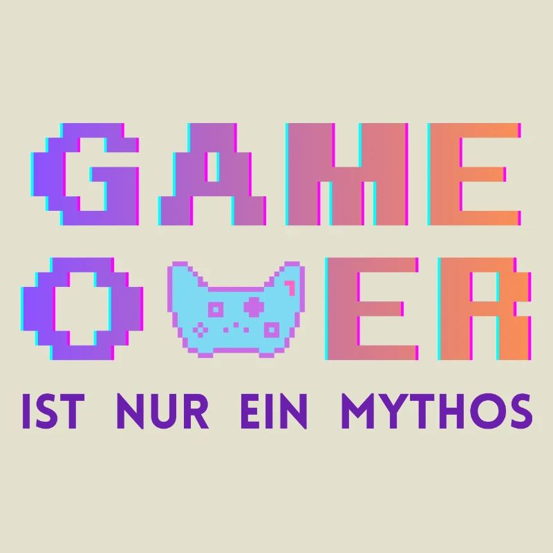 Game Over Mythos Pixel Gradient