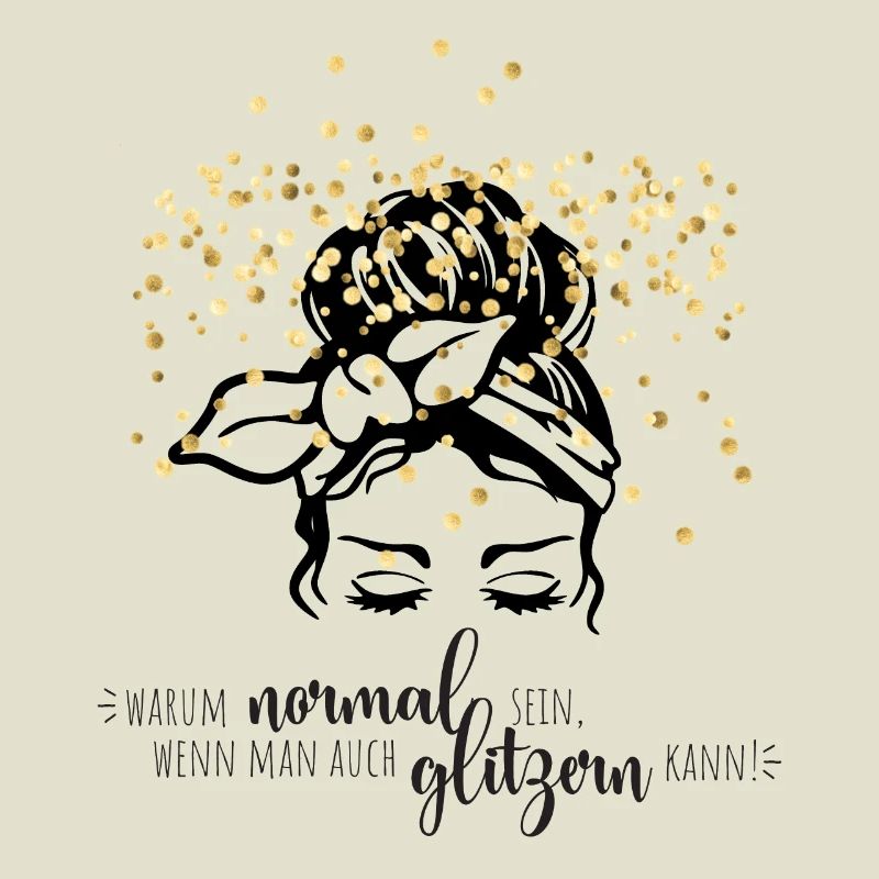 Glitter confetti saying