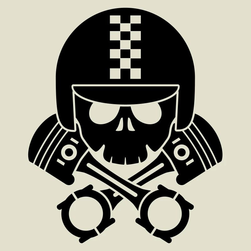 schädel helm kolben