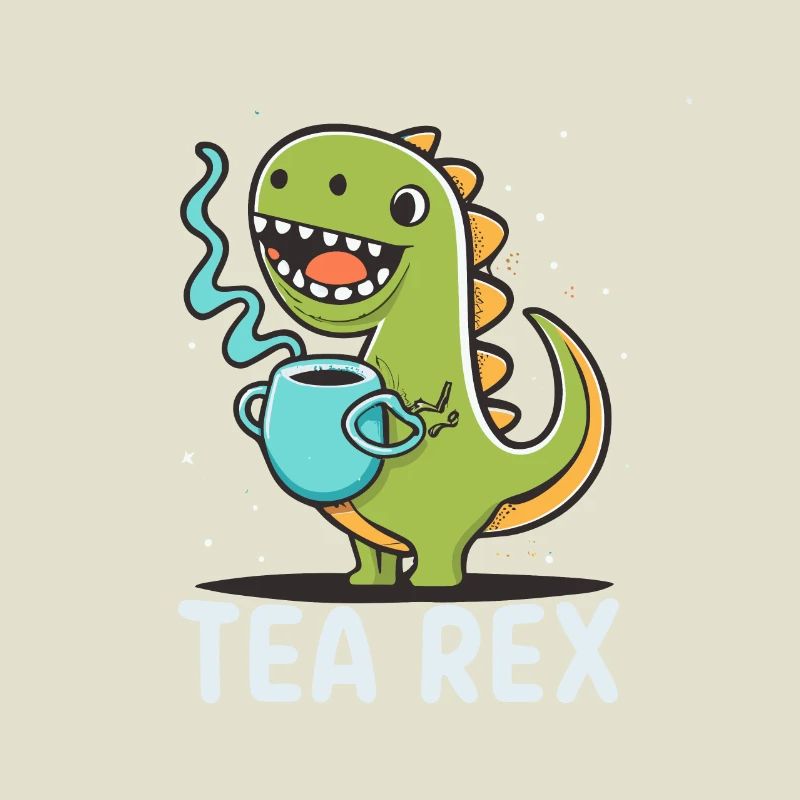 Funny 'Tea Rex' for tea lover