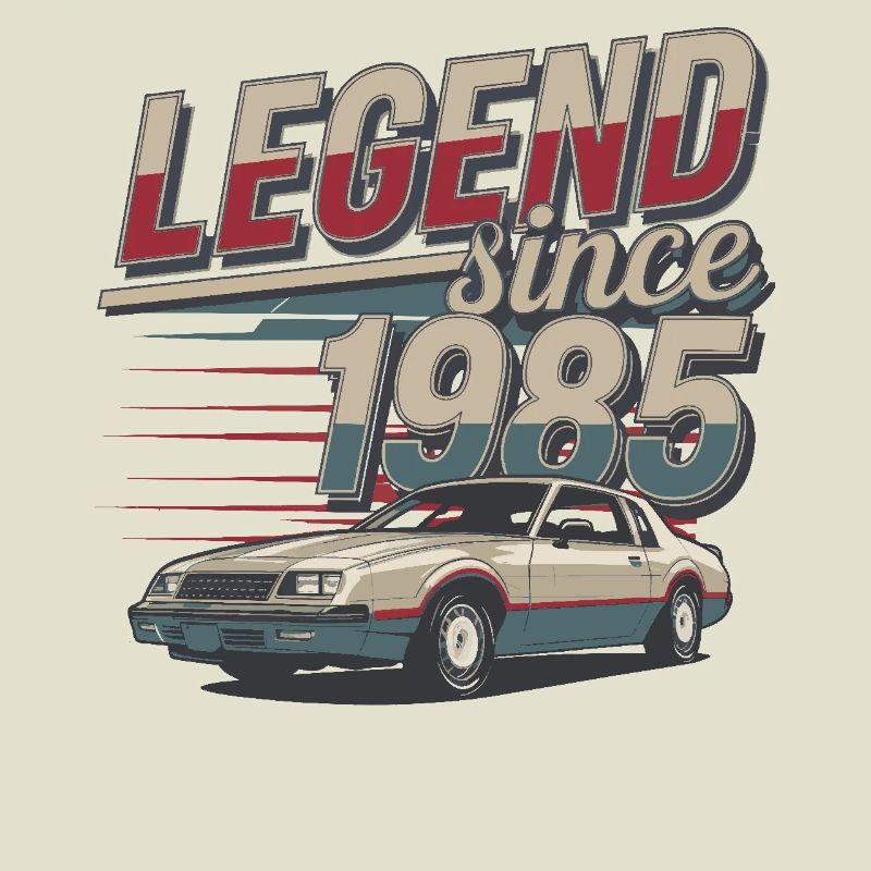 Legende seit 1985 Oldtimer Retro Style
