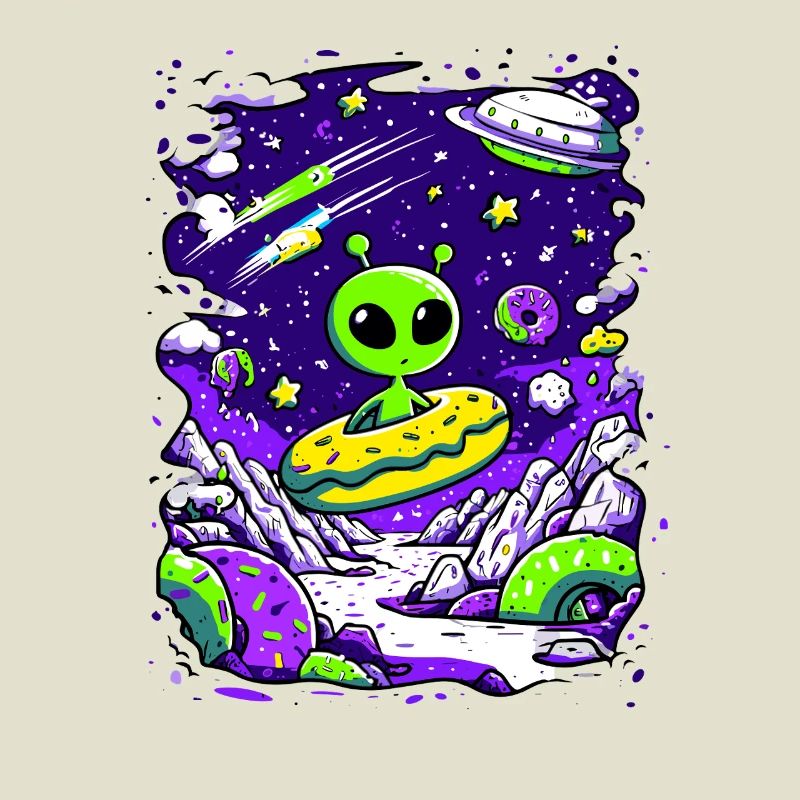 Beignet extraterrestre dans l’espace