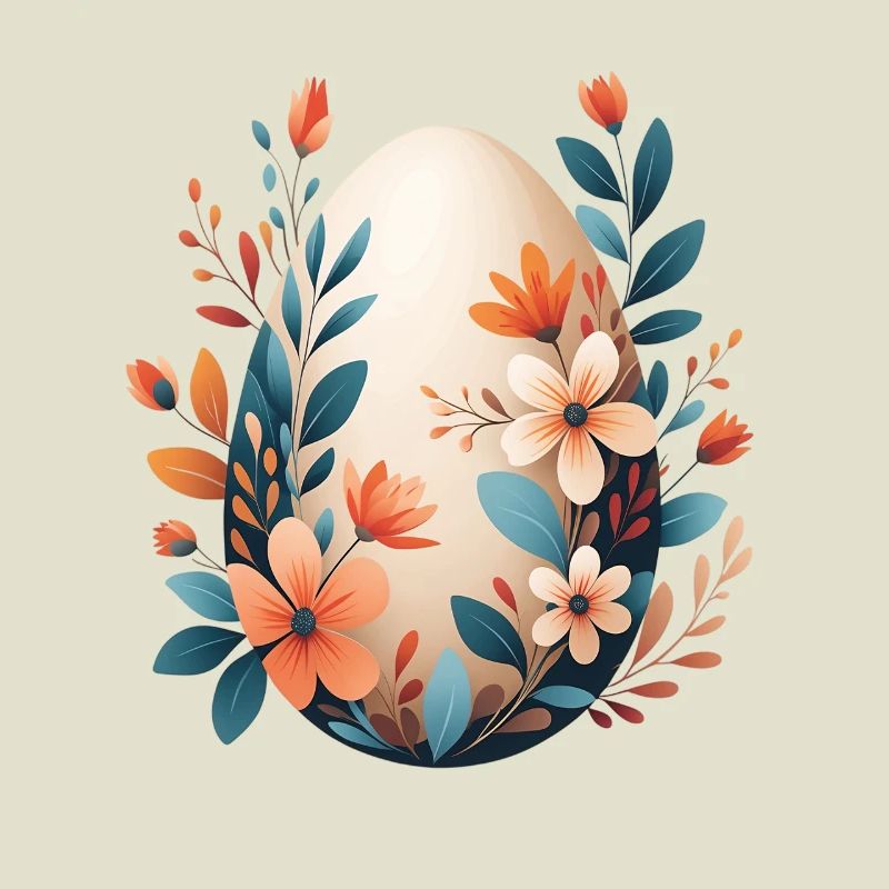 Spring Flower Egg