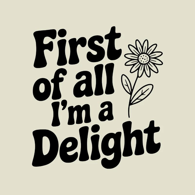 Zunächst einmal bin ich eine Freude