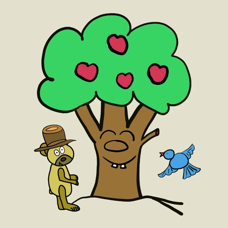 Apple Tree Tree Teddy Bear Summer Child