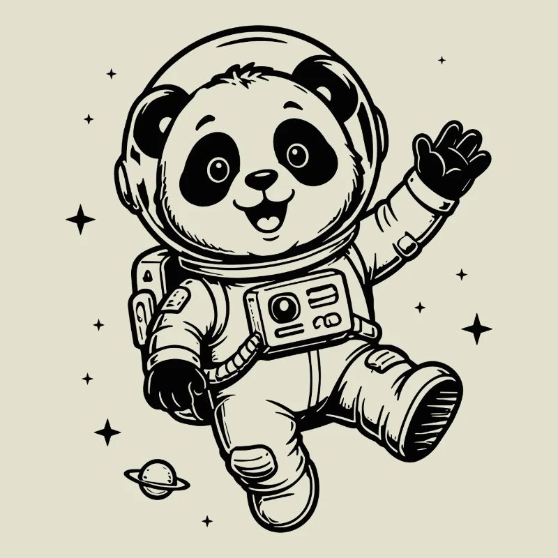Astronaute Panda : Aventure spatiale