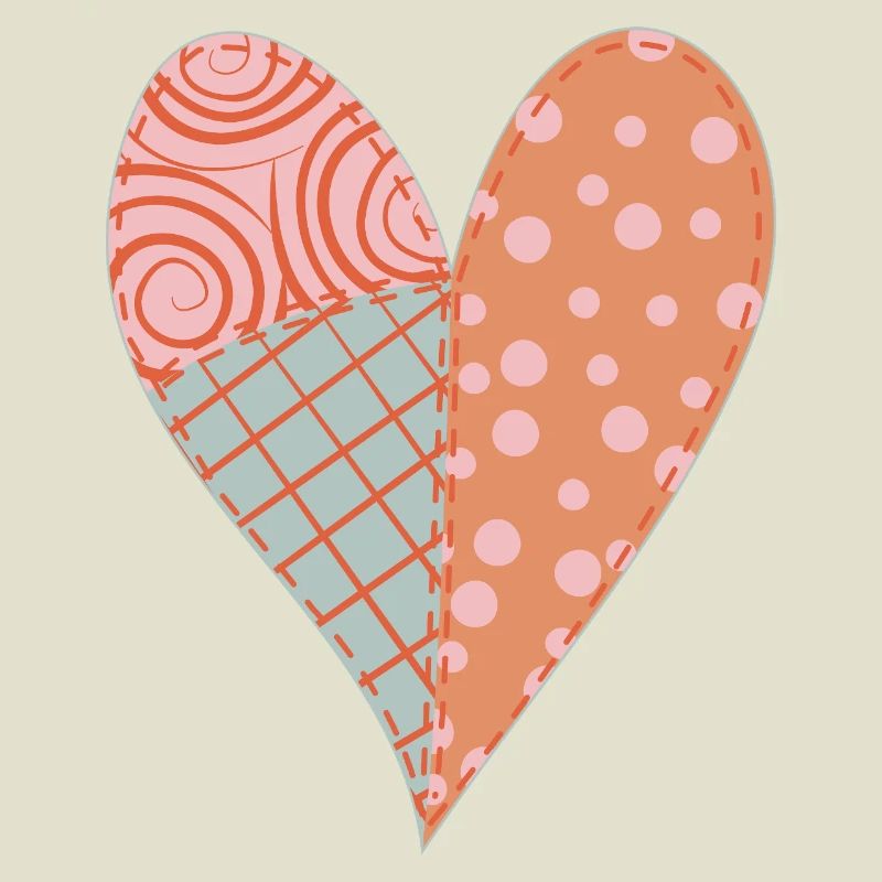 Patchwork Herz Nr. 4