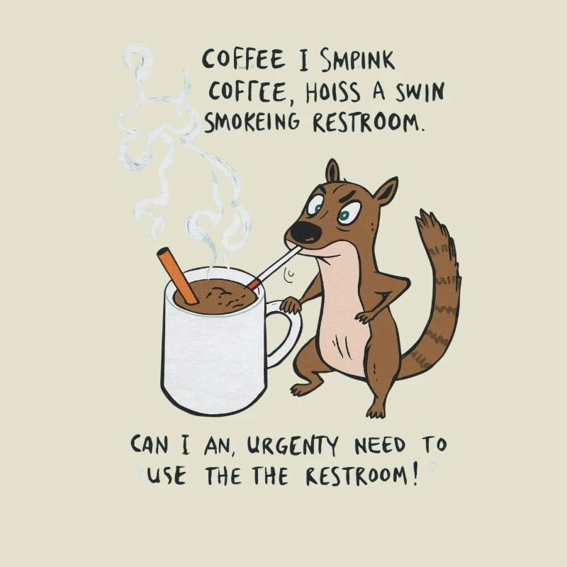 Kaffee Notfall Beutier Eichhörnchen Kippe 