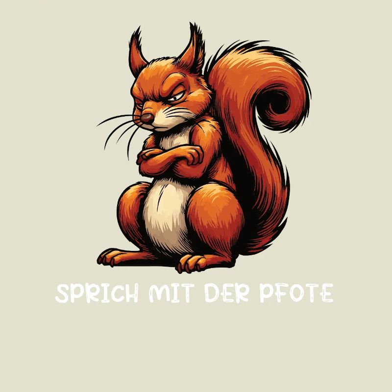 Sprich mit der Pfote Eichhörnchen Eichhorn Nager