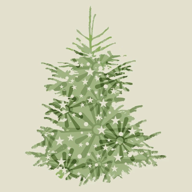 grüner Christbaum, Tannenbaum oder Weihnachtsbaum