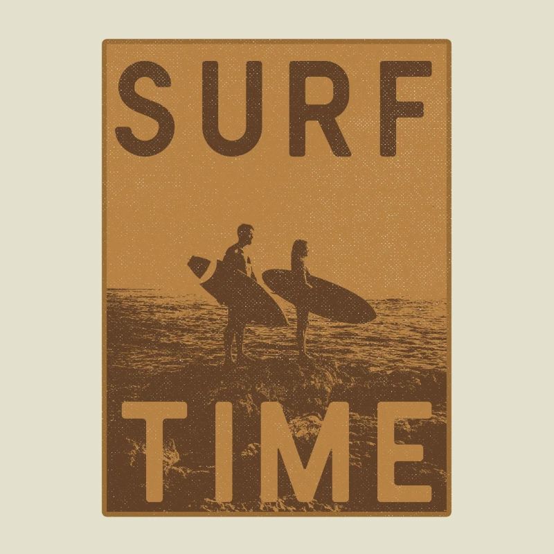 Affiche vintage Surftime