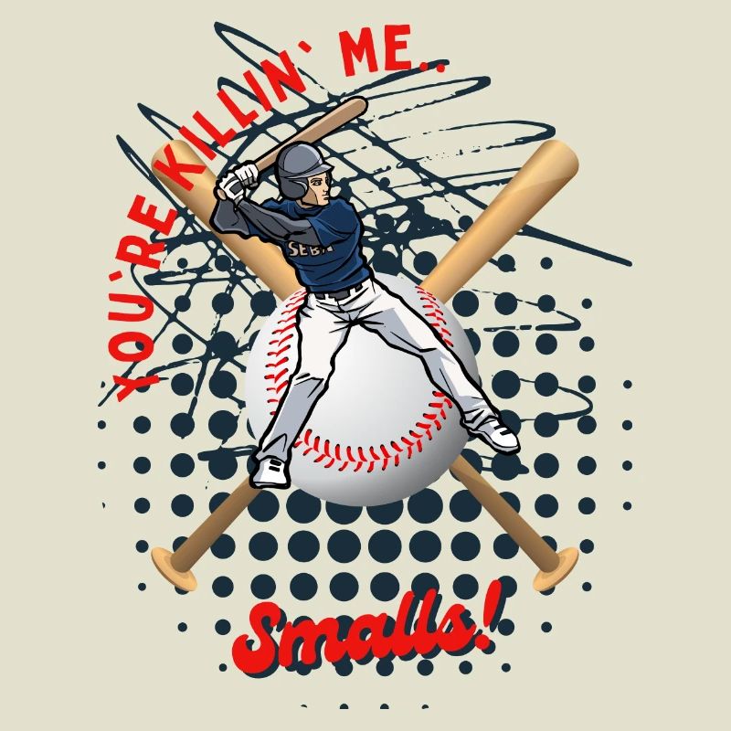 Baseball-Teig mit verspieltem Text