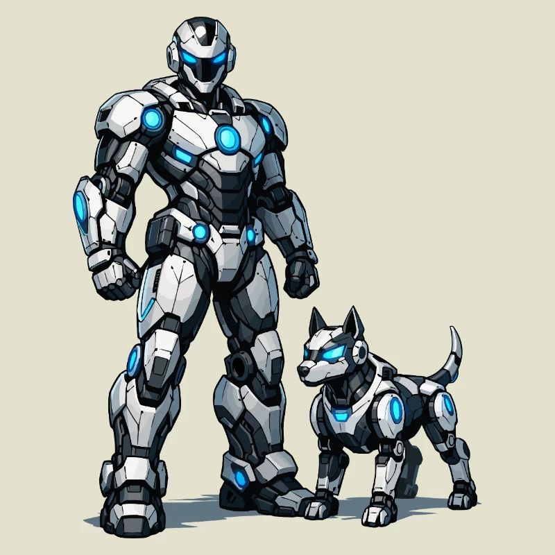 Duo de robots de combat : Compagnons métalliques