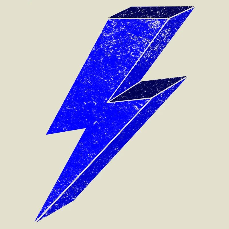 Blauer Blitz-Design für Dynamik 3D