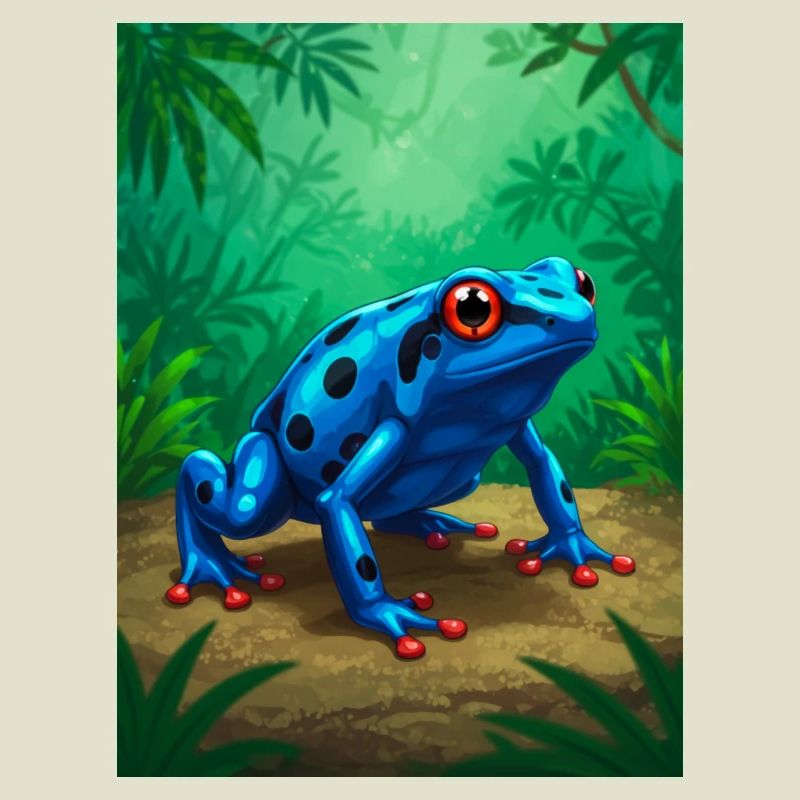 Dendrobate empoisonnée – toxine mortelle dans la forêt tropicale