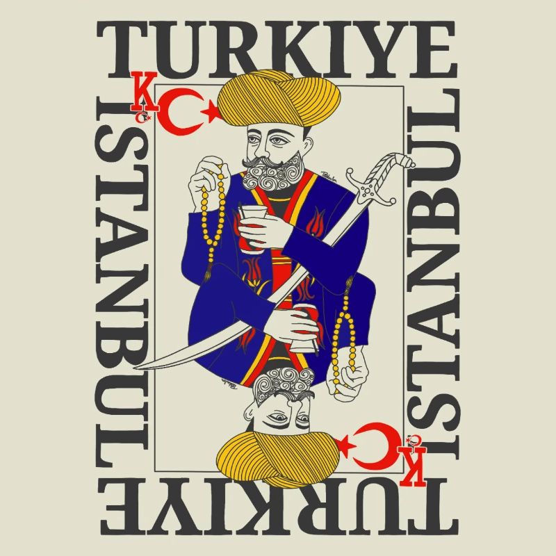 Sultan Ottoman Turkish Warrior King Card Modern Game