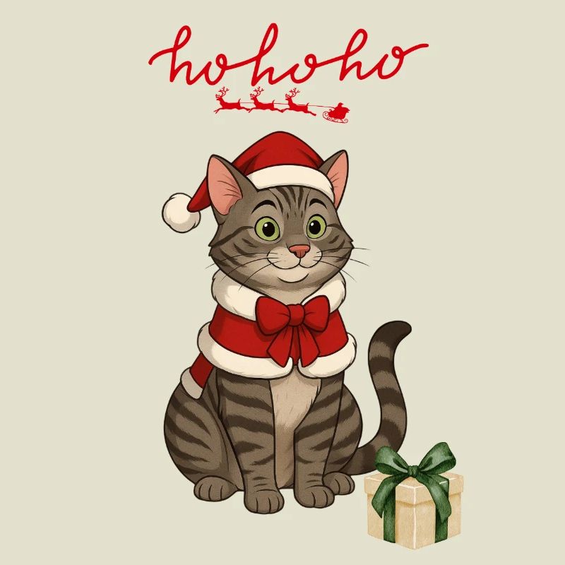 HoHoho, chat gris