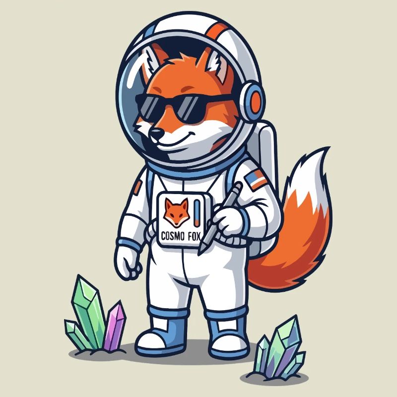Cosmo Fox Astronaute Explorateur Spatial