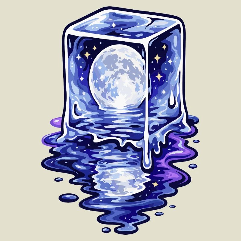 Moonlit Cube Melting