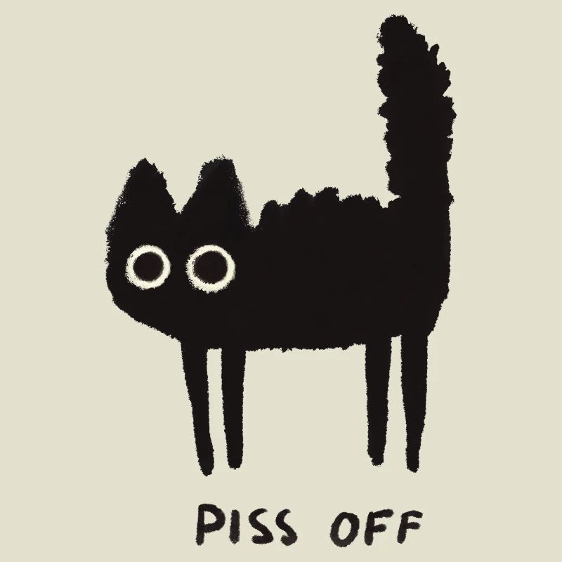 Grumpy Kitty Vibes - Laissez-moi tranquille