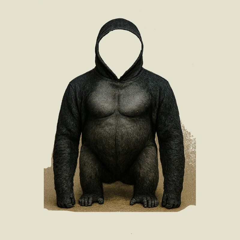 Shadow Gorilla Kapuzenpullover Design