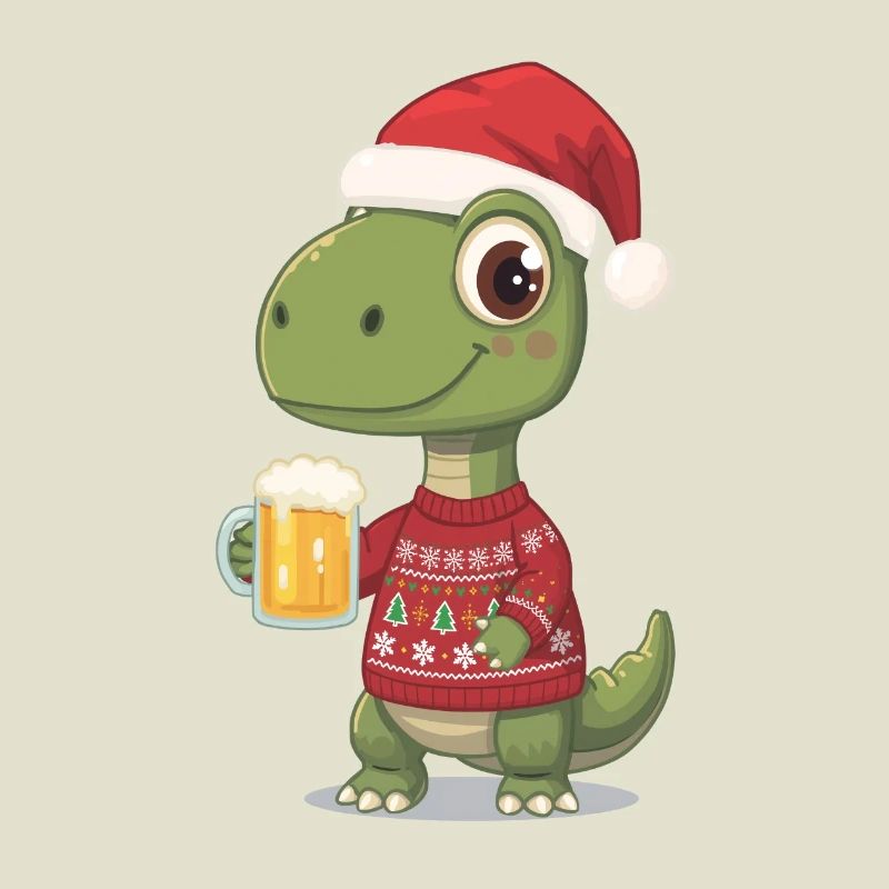 Dino Weihnachts-Festpullover