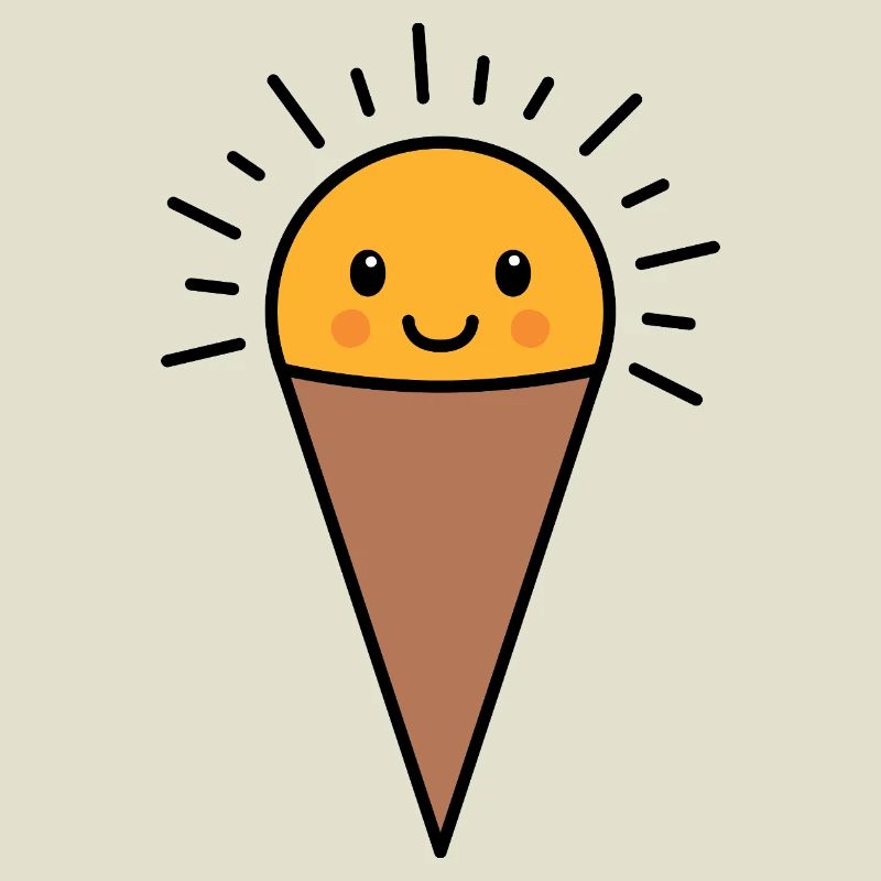 Kawaii Vanille Eis