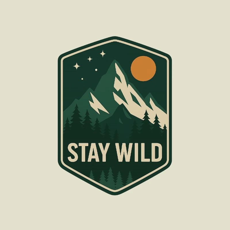 Stay Wild Mountain Forest Patch