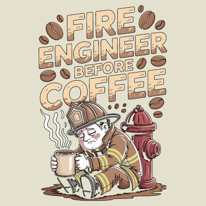 Fire Engineer Before Fire Service Coffee Lover