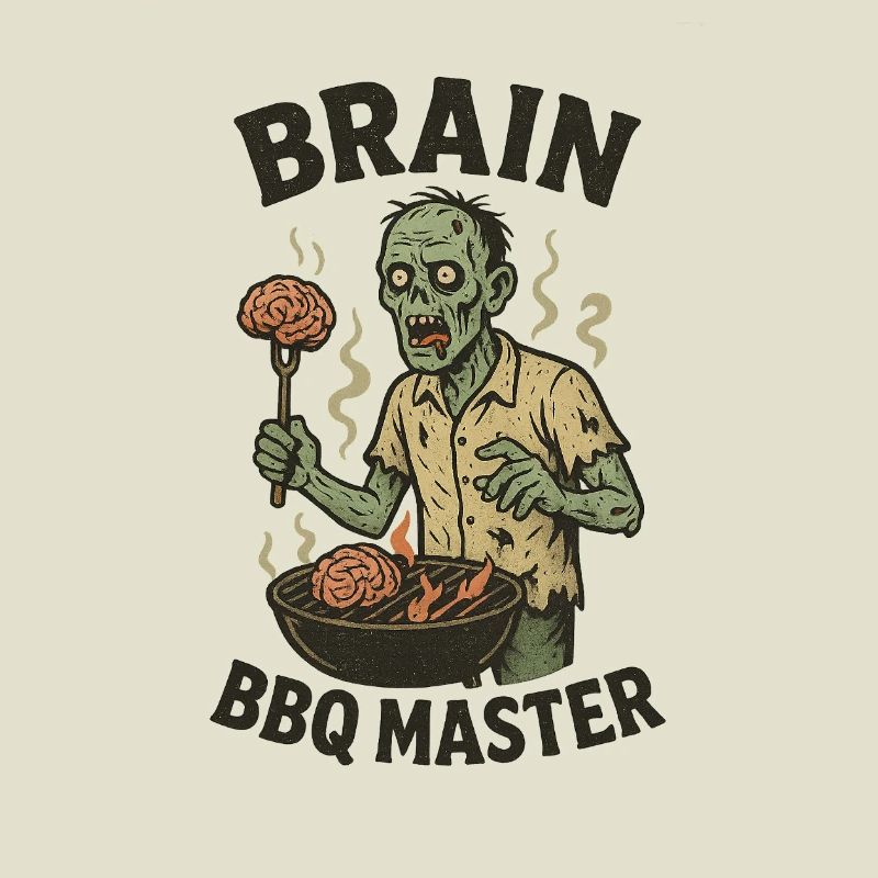 Zombie Grill Master Brain BBQ