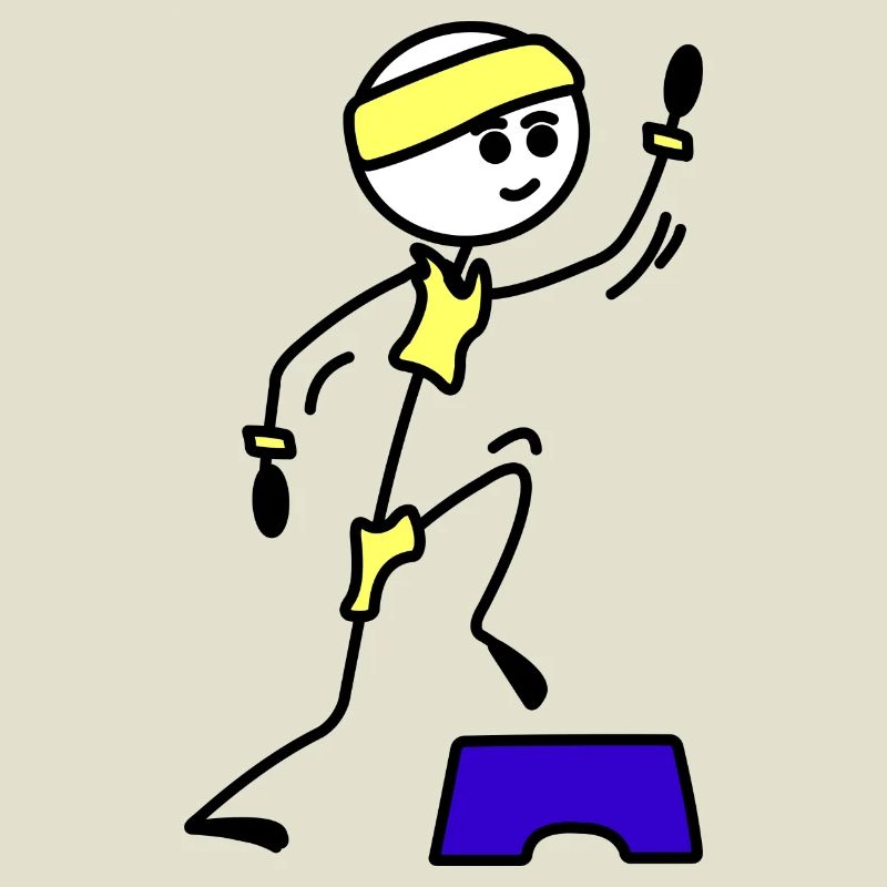 Schritte oder Aerobic Mädchen Trainingsübung