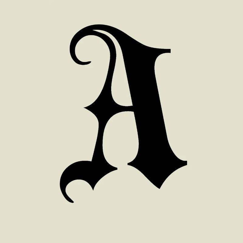 Verziertes Gothic Ein Monogramm