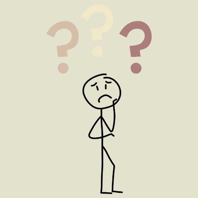 Three Question Marks – Minimal Mystery Design
