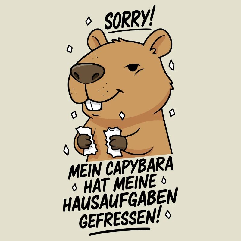 Pardon! Capybara a mangé mes devoirs