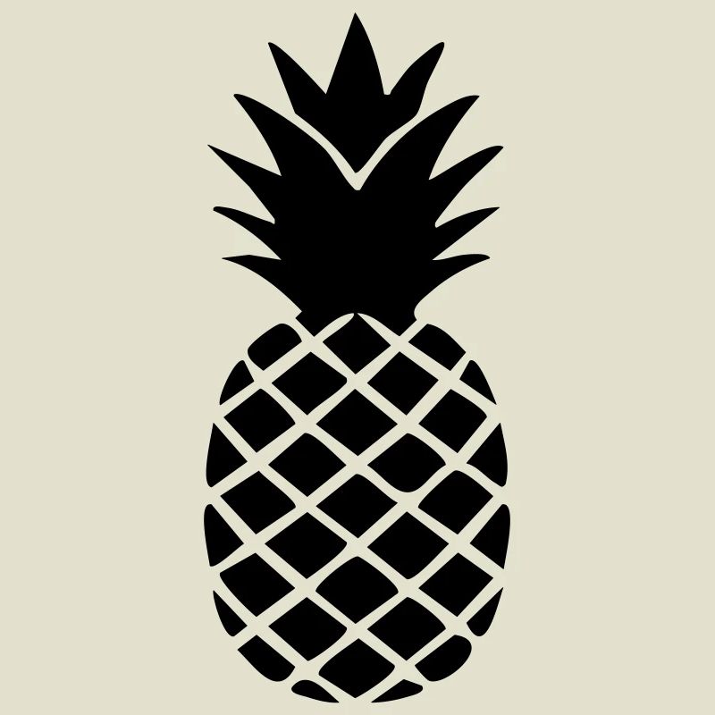 Ananas-Silhouette – Tropisches Statement-Design