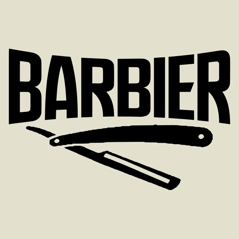 barbier barbier viking bart barbe coiffeur autocollant