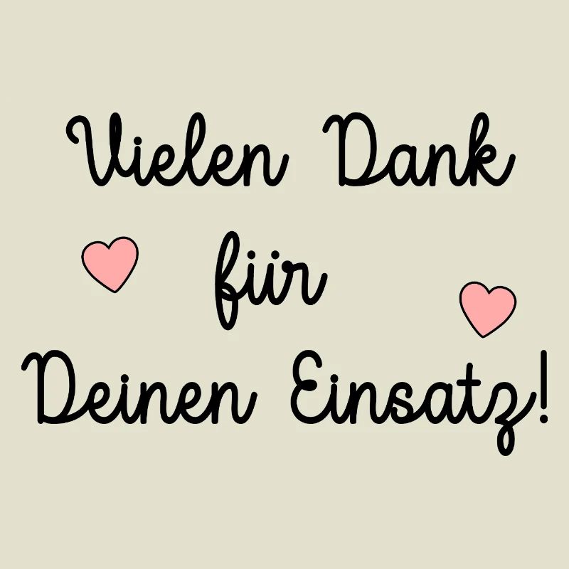 Vielen Dank Einsatz Unterstützung
