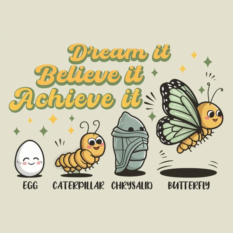 Chenille Papillon Ecole Evolution Cadeau