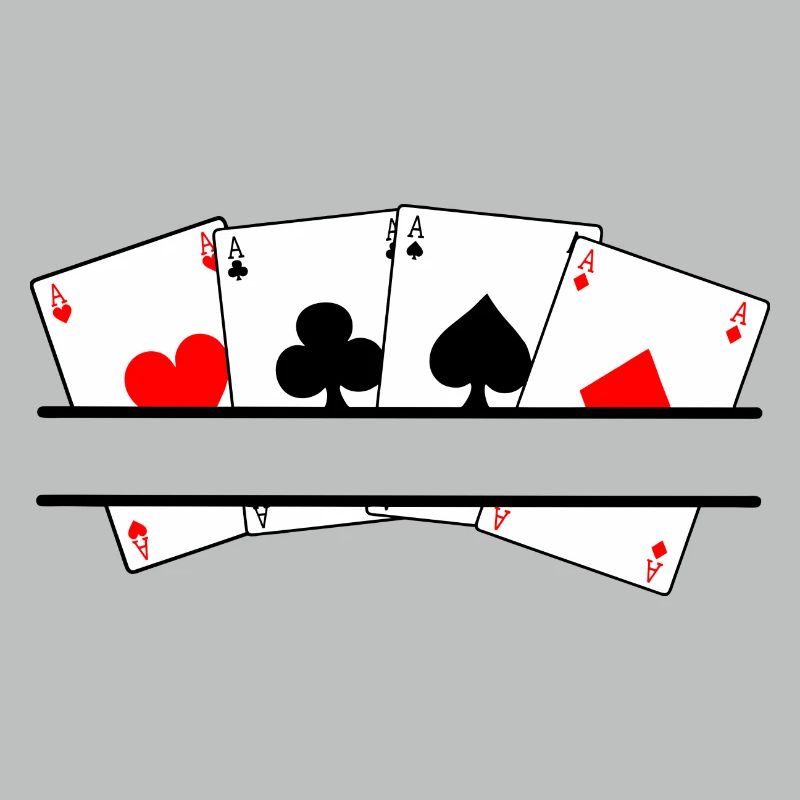 Textbanner mit vier Assen