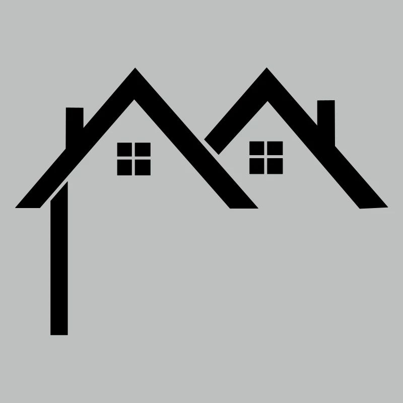 Quartier résidentiel Maisons avec logo